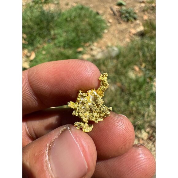 Gold on Quartz Crystal Nugget Specimen - Grass Valley, California - 2.9 - Picture 4 of 8